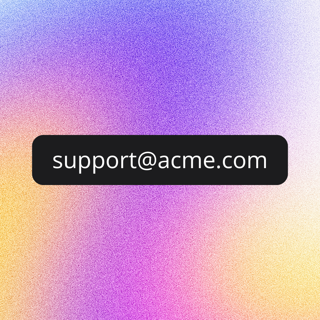 Custom email address